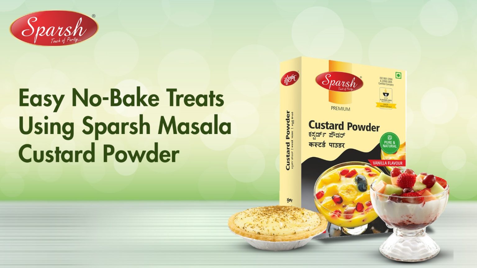 Easy No-Bake Treats Using Sparsh Masala Custard Powder