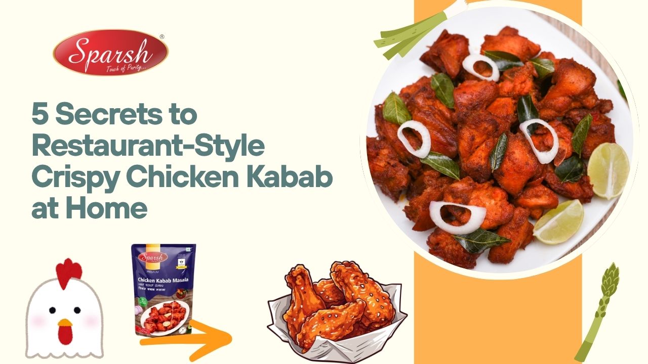 Crispy Chicken Kabab made with Sparsh Masala