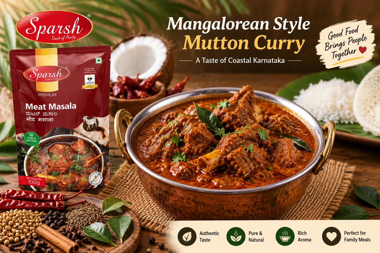 Mangalorean Style Mutton Curry Recipe: Spicy and Flavourful Mutton Curry 1 Mangalorean style mutton curry with aromatic spices