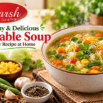 Easy Vegetable Soup Recipe at Home With Fresh Vegetables 3 Homemade vegetable soup with carrots, beans, cabbage, sweet corn and freshly ground black pepper, garnished with coriander.