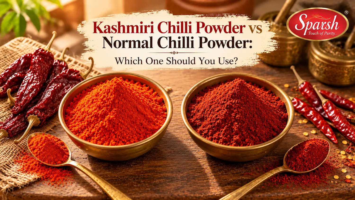 Kashmiri vs Normal Chilli Powder
