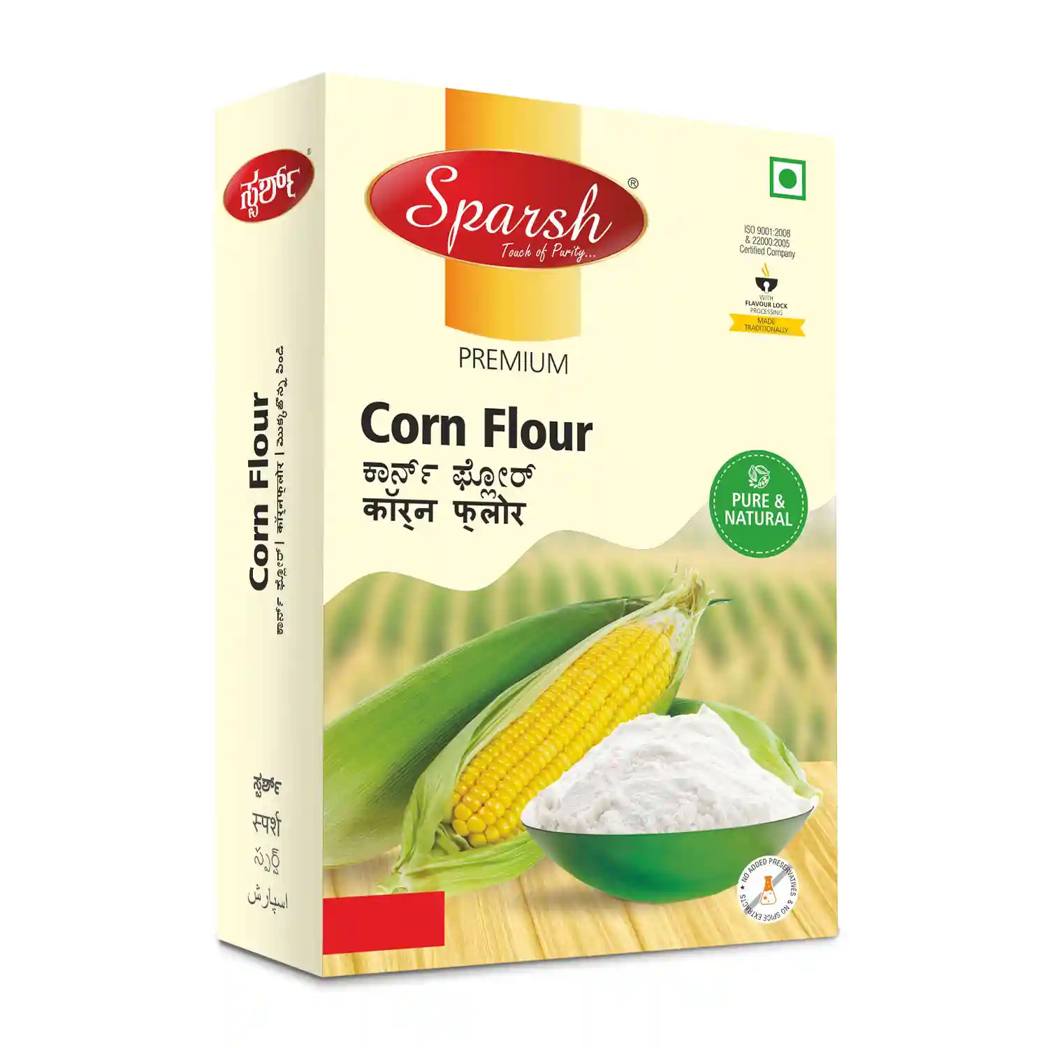 Cornflour 1 Sparsh Cornflour 500 g pack